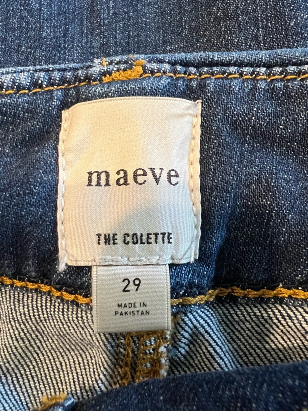 The Colette Crop High-Rise Wide-Leg denim Jeans by Maeve women’s size 29 - Picture 5 of 11